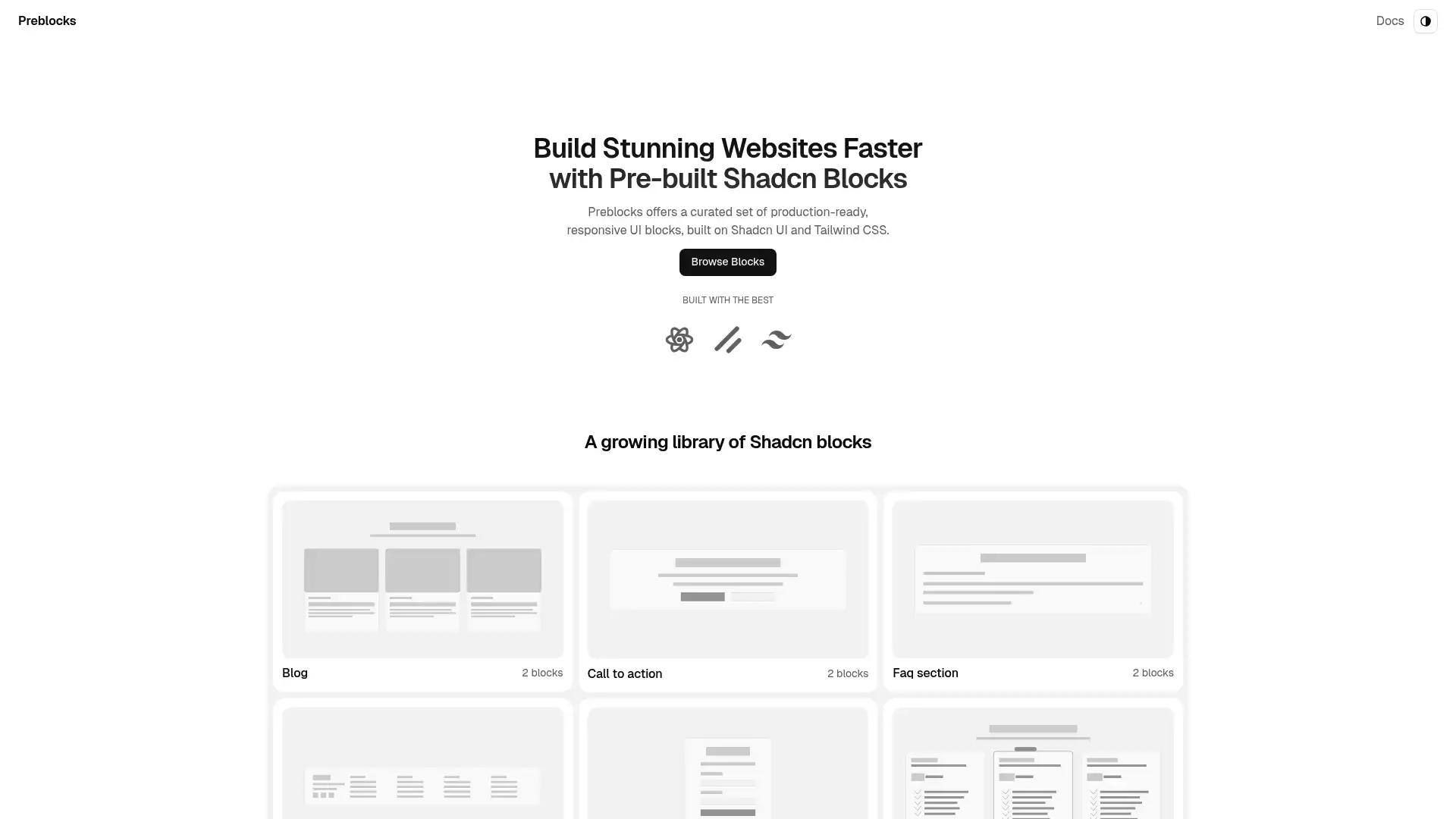 Preblocks screenshot